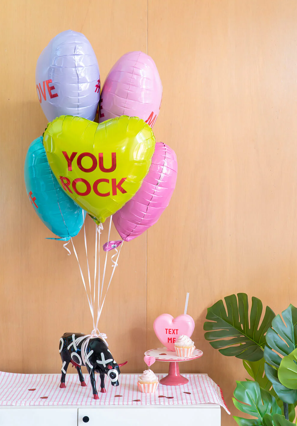 Candy Heart Valentine's Day Balloons