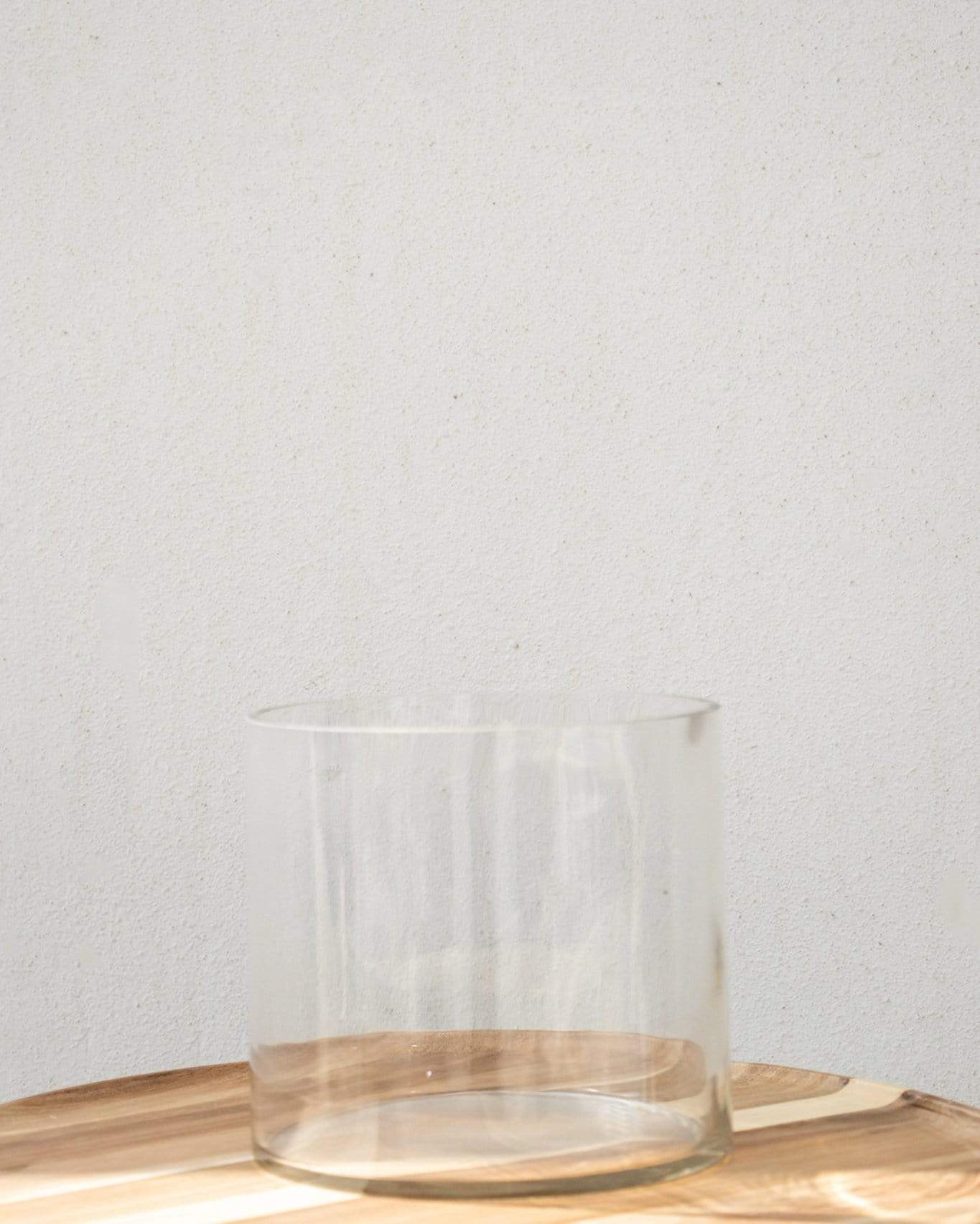 Short Cylindrical Vase Glass Vases